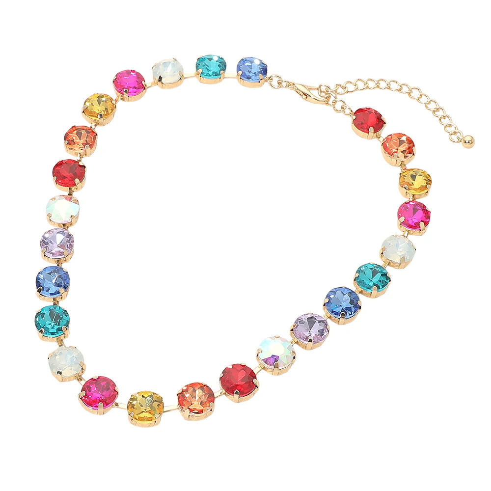 Showstopper Chunky Crystal Collar Necklace