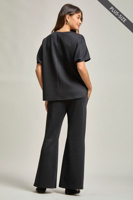 Curvy Jet Set Flare Travel Set - Black