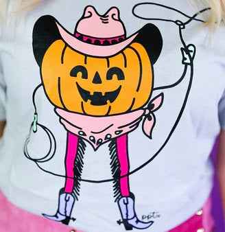 Giddy Up Pumpkin Graphic Tee (Silver)