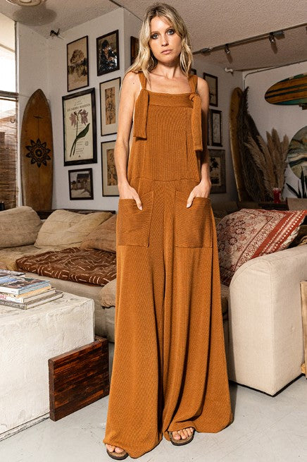 Southern Junkie Jumpsuit (Camel)