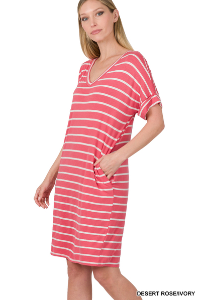 Weekender Dress (Desert Rose/Ivory)