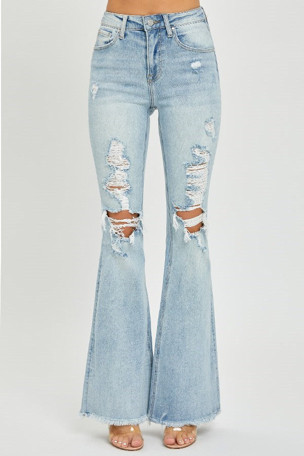 I'm With The Band Flare Jean (Light Wash)