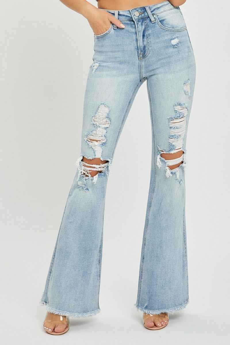 I'm With The Band Flare Jean (Light Wash)