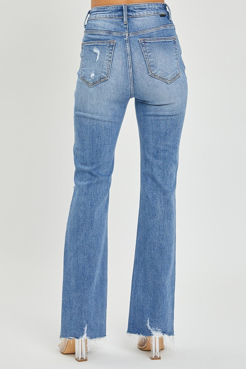 Curvy Super Sassy Flare Jean (Medium Wash)