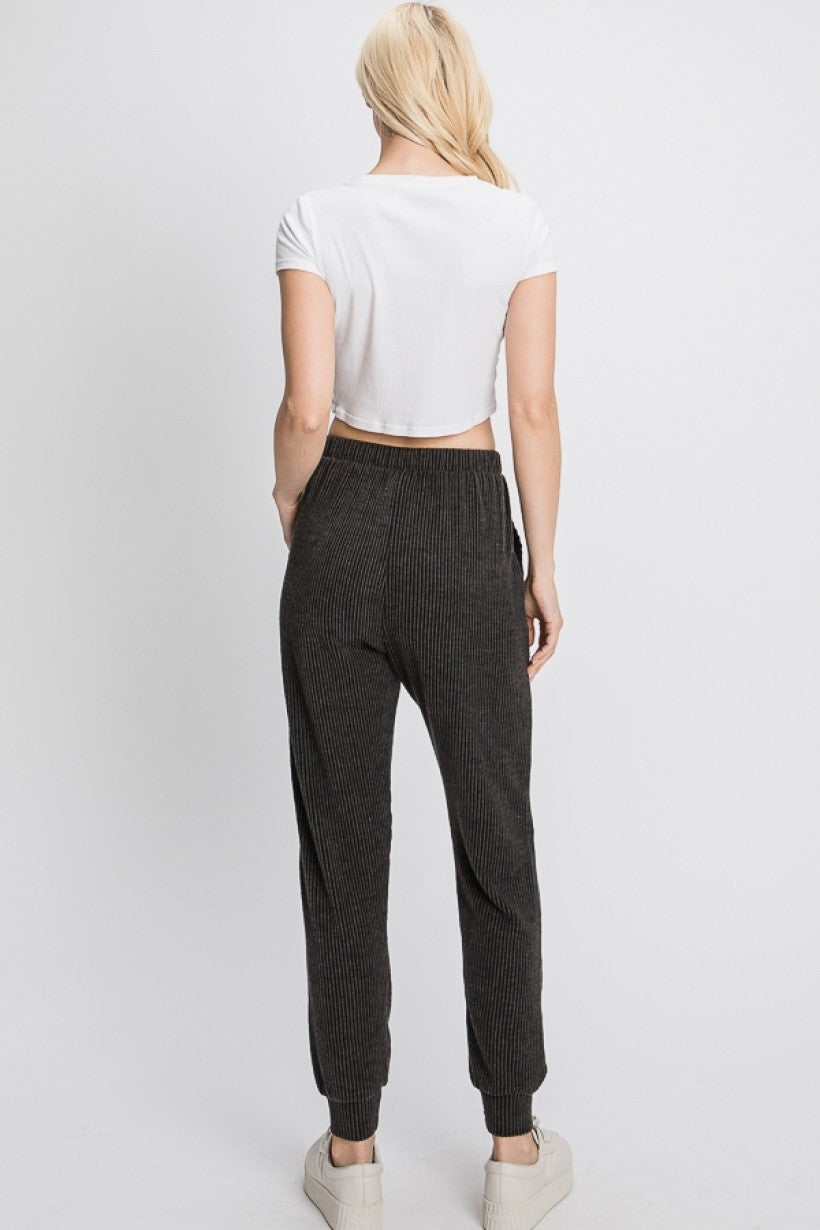 Runway Girl Ribbed Joggers