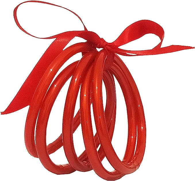 Game Day Jelly Bangle (Red)