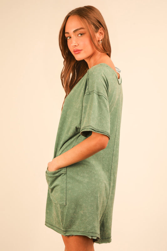 Sunrise Relaxed Romper - Green