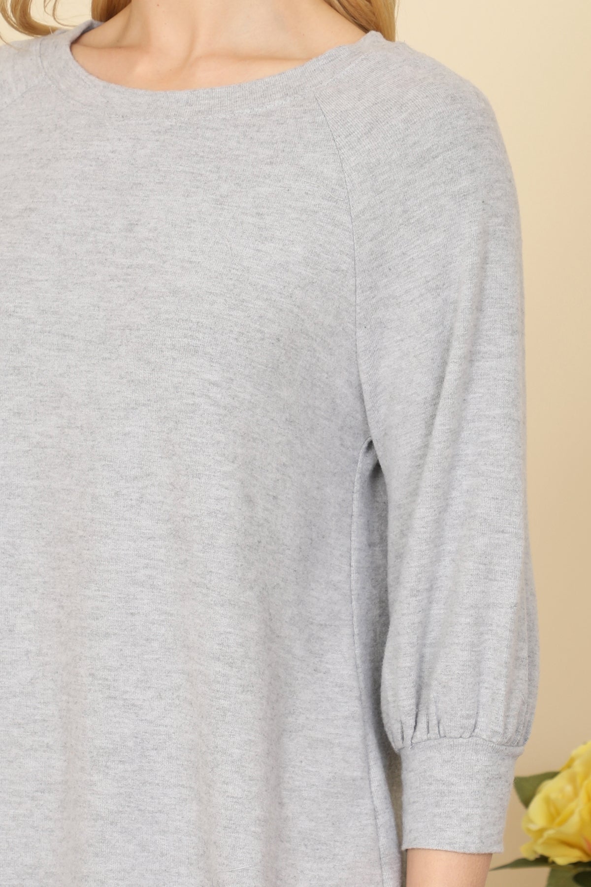 Limitless Love Ribbon Top (Grey)