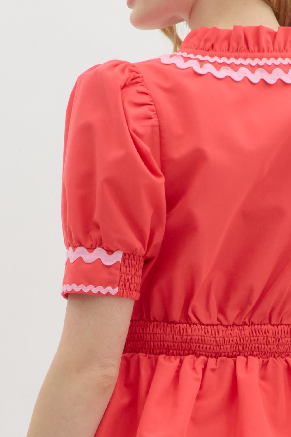 Rizzo Peplum Top (Red)