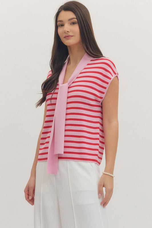 Tea Time Sweater Wrap Knit Top