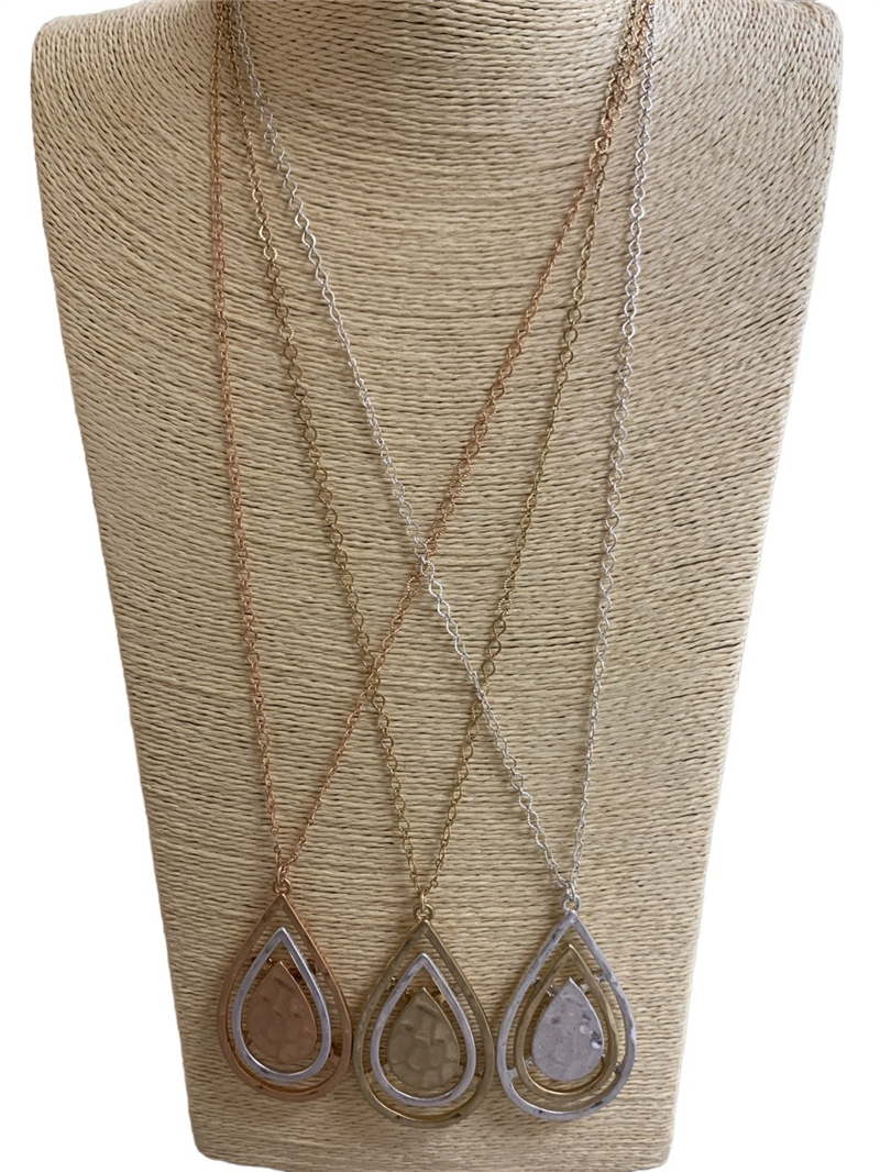 Grace Teardrop Necklace (Gold/Silver)