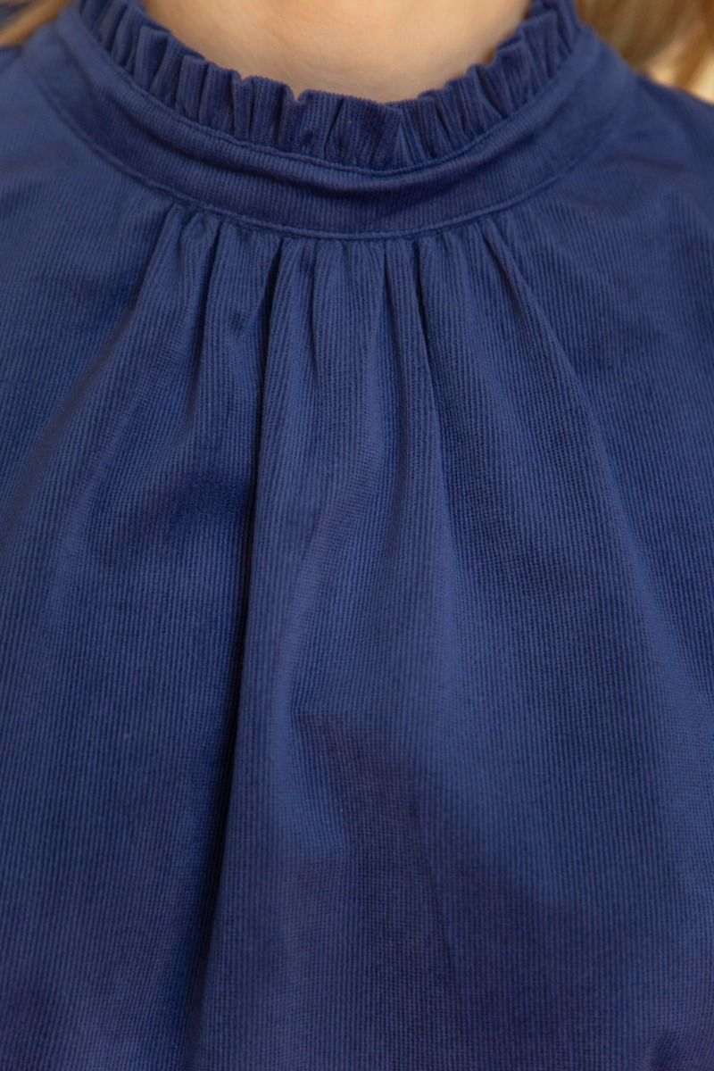 Brady Corduroy Top (Navy)