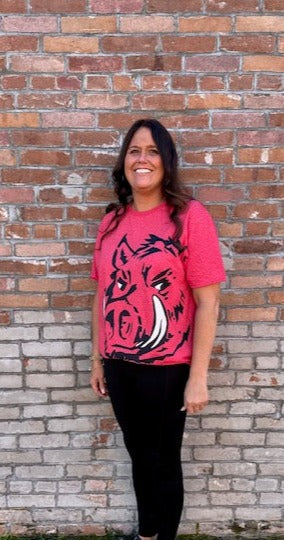 Vintage Razorback Graphic Tee (Red)