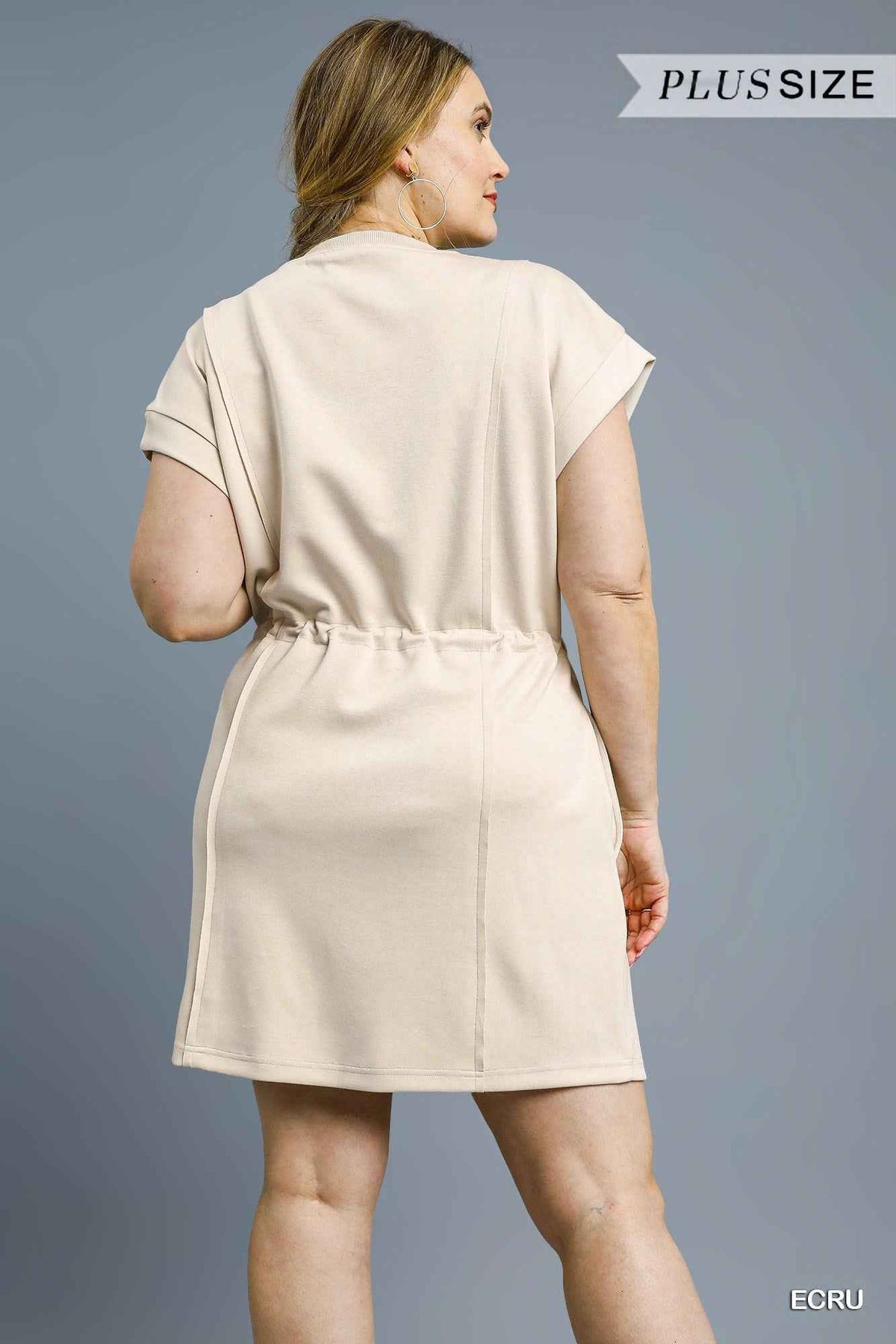 Curvy A New Day Luxeknit Dress - Ecru