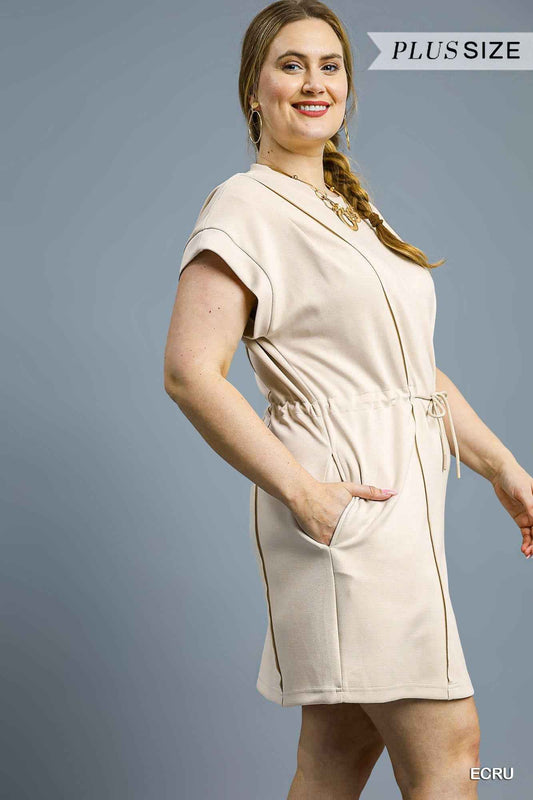 Curvy A New Day Luxeknit Dress - Ecru