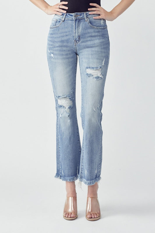 Curvy Double Take Ankle Jean (Light Wash)