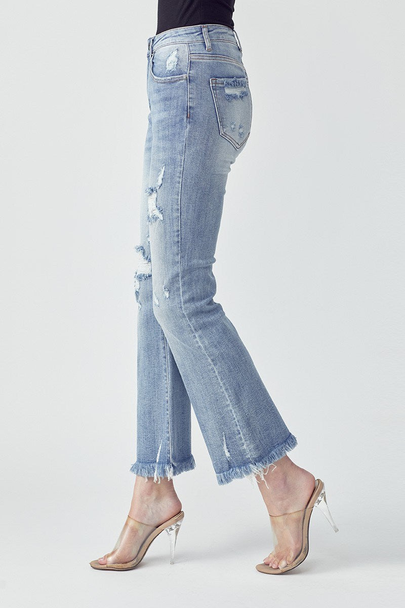 Curvy Double Take Ankle Jean (Light Wash)