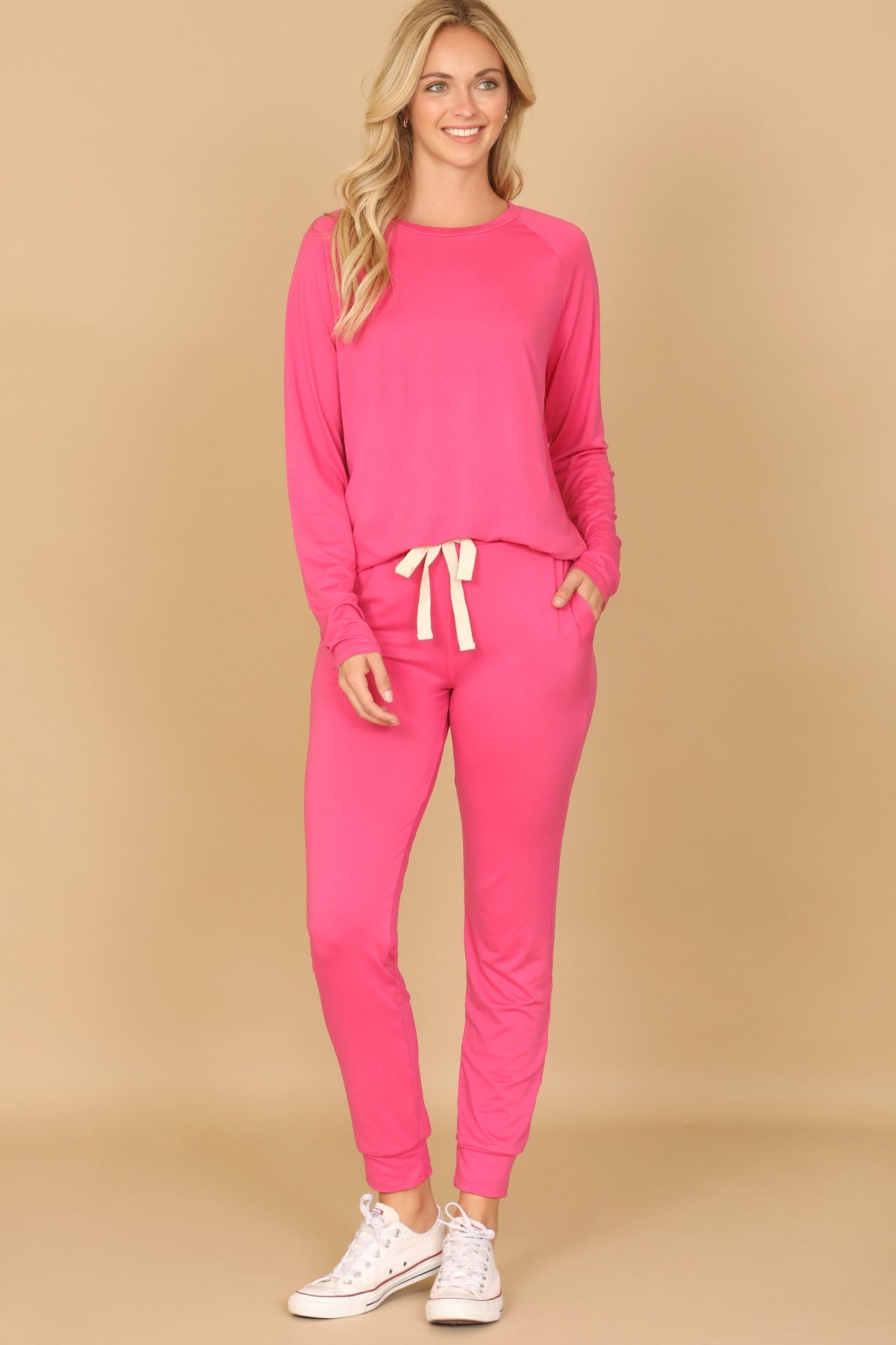 Wild Willow Jogger Set (Fuchsia)