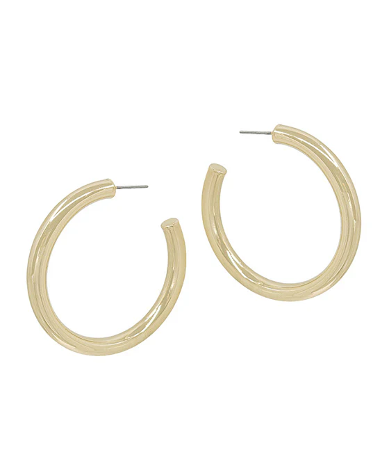 Jamma Bold Gold Hoops - Delta Swanky Girl