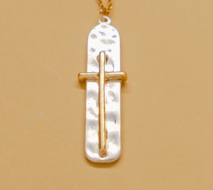 Timeless Cross Necklace (Silver)
