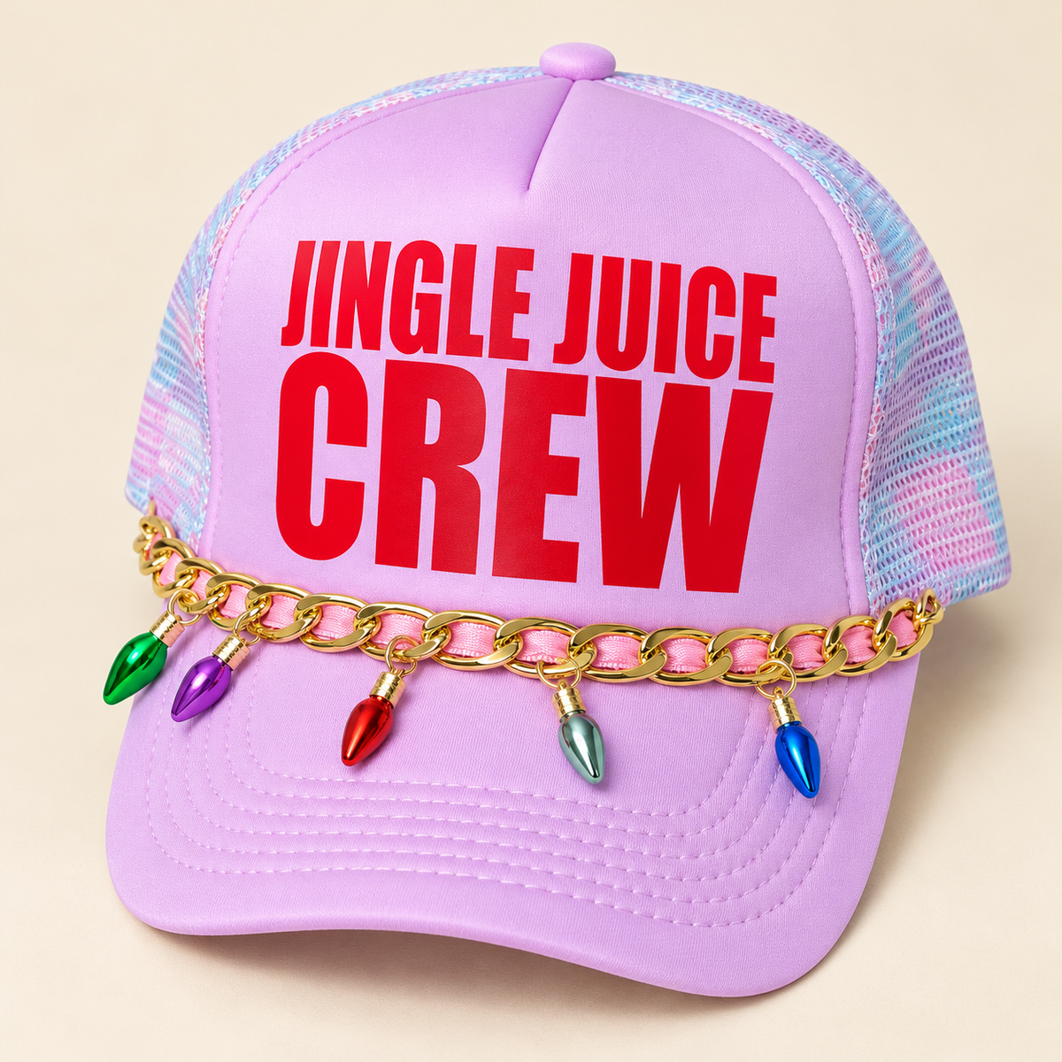 The Merry Mischief Trucker Hat | Embellished Christmas Hat