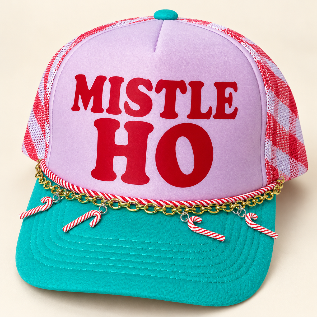 The Merry Mischief Trucker Hat | Embellished Christmas Hat