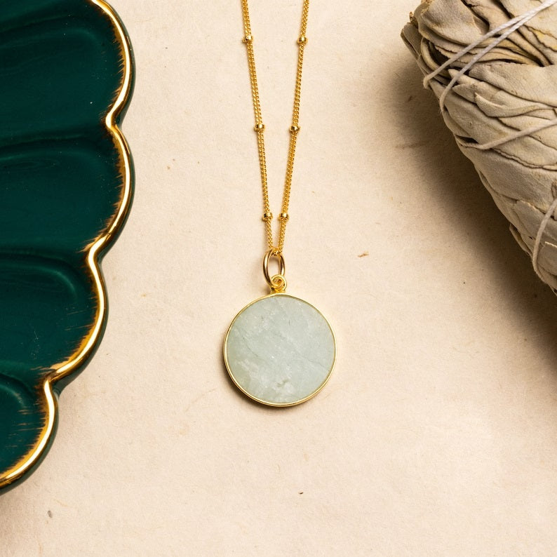 Self Love Necklace (White Agate)