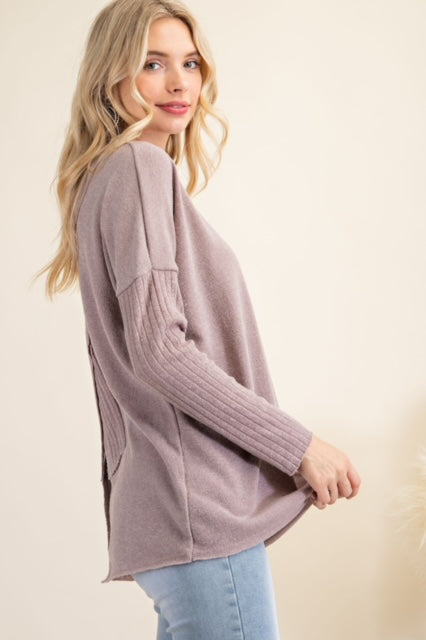 Ginger Peep Back Top