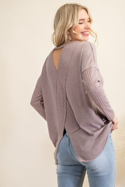 Ginger Peep Back Top