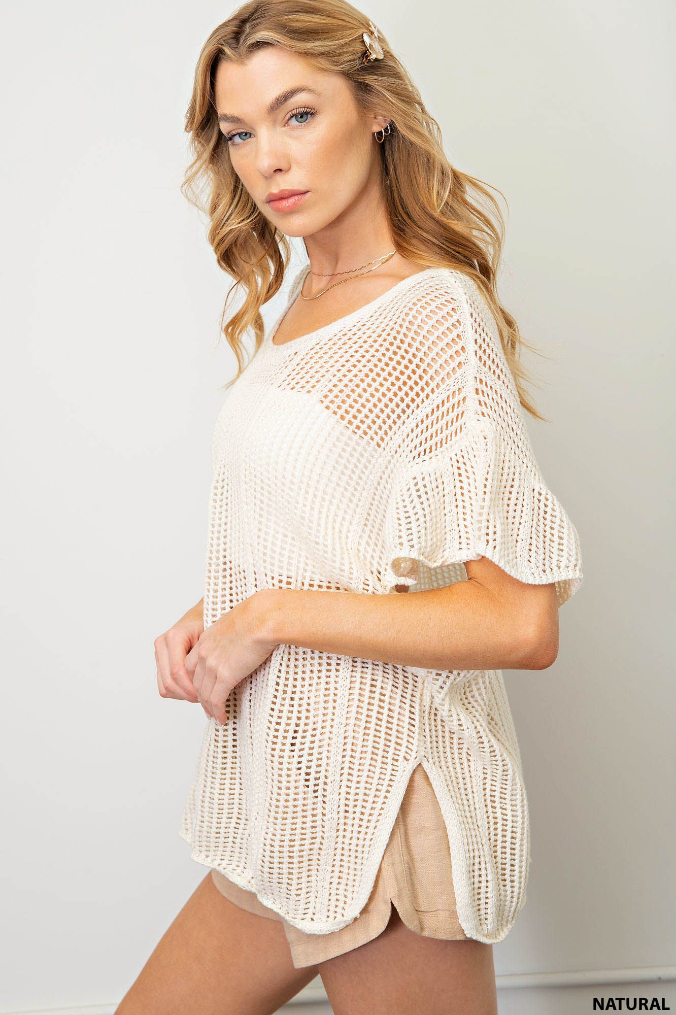 GiGio Open Knit Top - Delta Swanky Girl