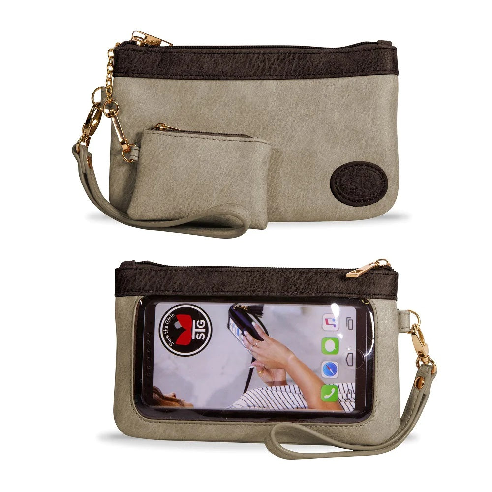 Catchy Clutch (Mocha Cream) - Delta Swanky Girl