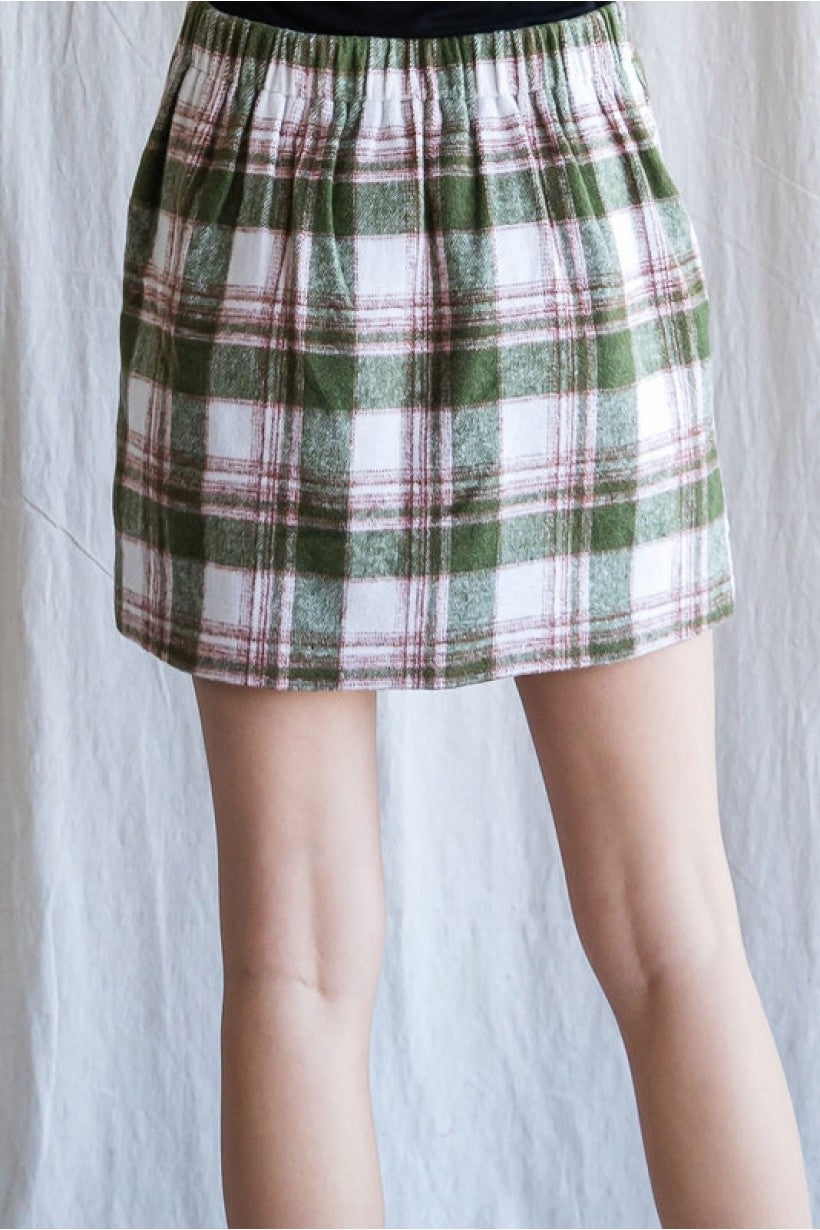 Wasting Minutes Skirt - Delta Swanky Girl