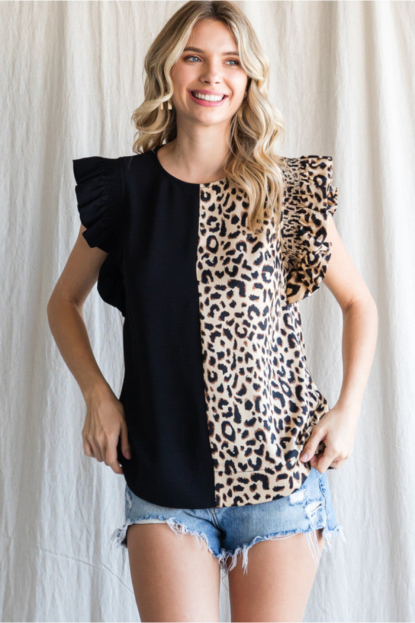 Stay On Replay Top (Black) - Delta Swanky Girl