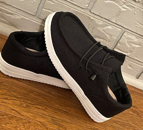 The Kacey Slip On (Black) - Delta Swanky Girl