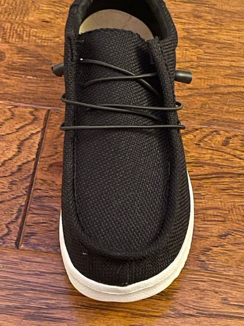 The Kacey Slip On (Black) - Delta Swanky Girl