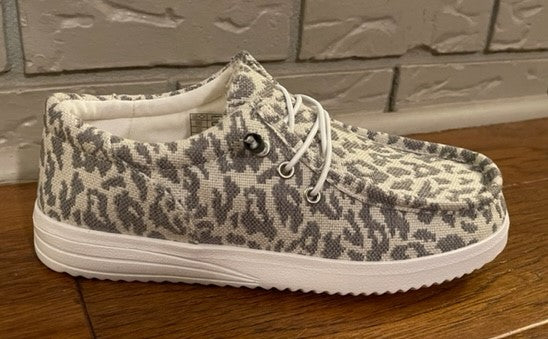 The Rachel Slip On (Grey Leopard) - Delta Swanky Girl
