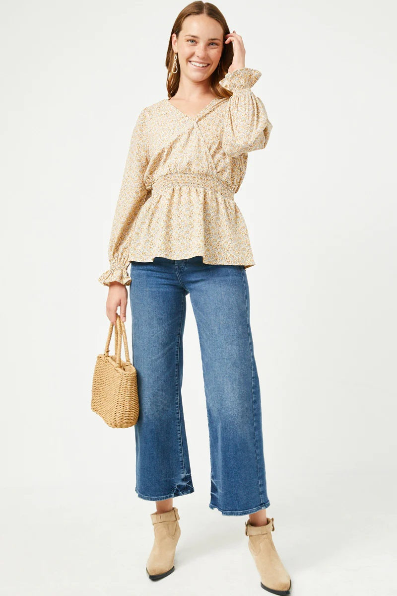 Brie Smocked Top - Delta Swanky Girl