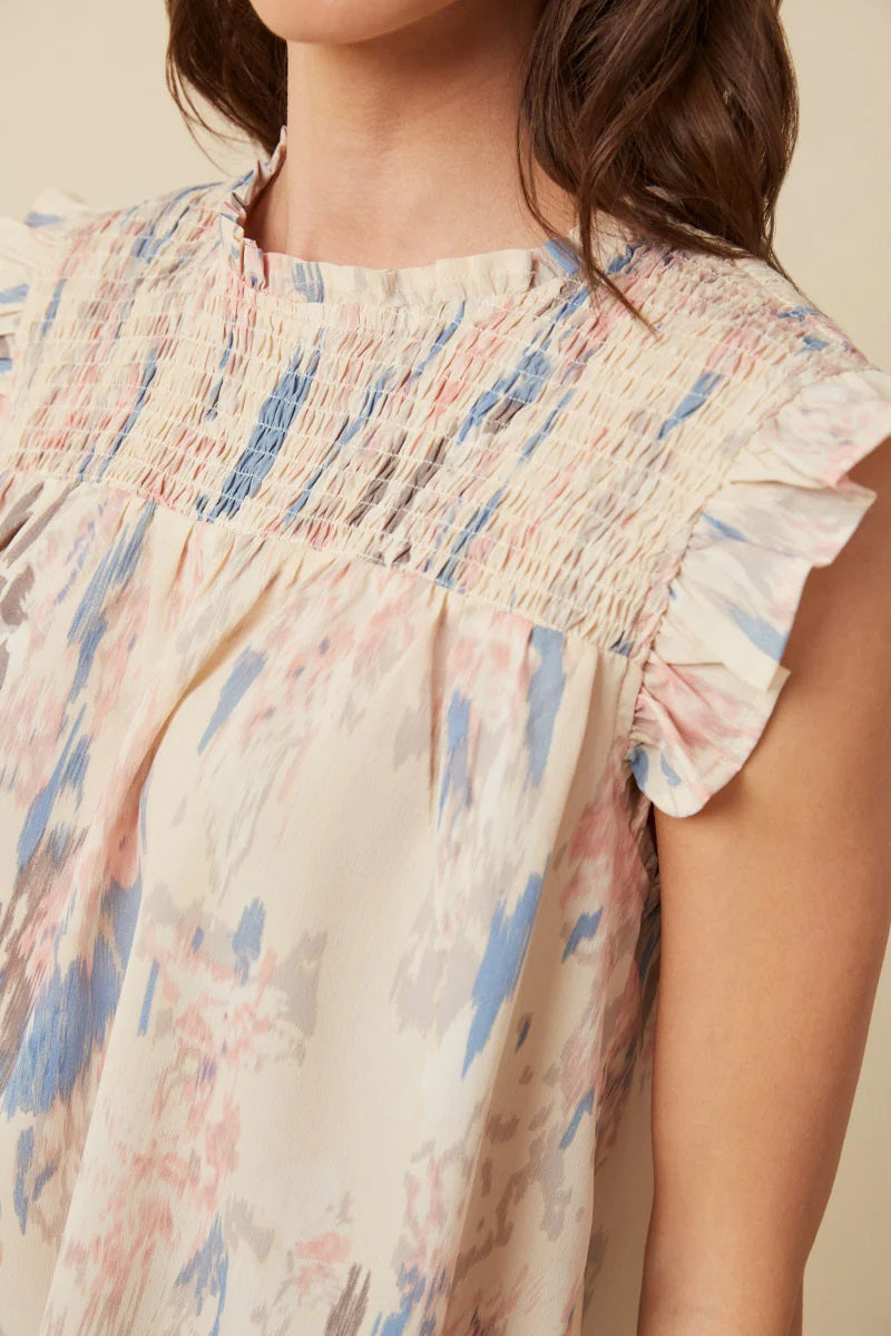 The Peyton Top (Ivory) - Delta Swanky Girl