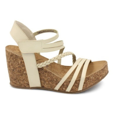 Mandy-B Wedge (Whitesand) - Delta Swanky Girl