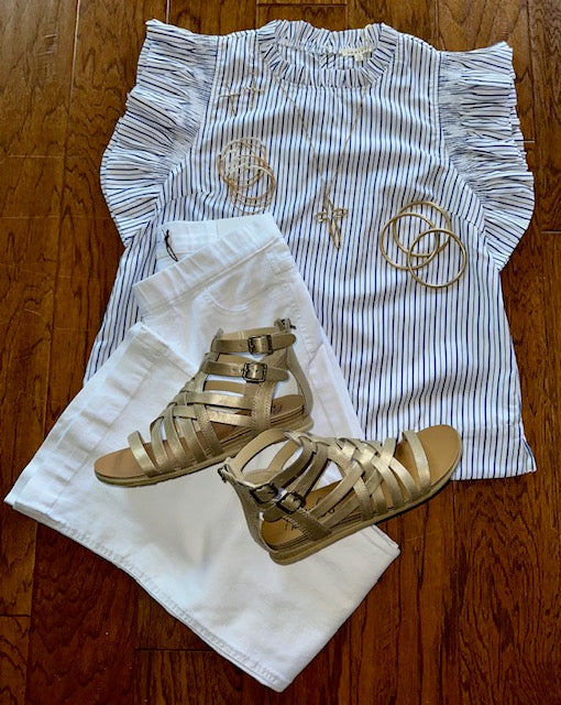 J David Gladiator Sandal (Gold)