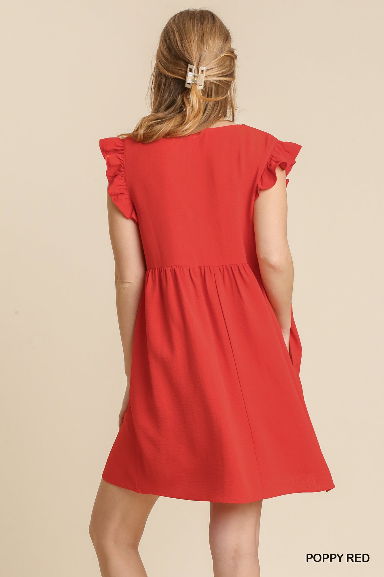 Living in London Dress (Poppy Red) - Delta Swanky Girl