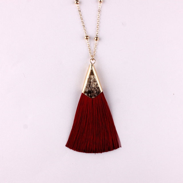 The Spirit Necklace (Maroon) - Delta Swanky Girl