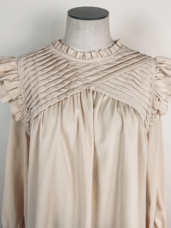 Crossed Paths Top - Natural - Delta Swanky Girl