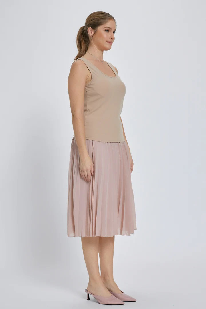 Best Ever Tank Top (Sewn-In-Bra) - Nude - Delta Swanky Girl