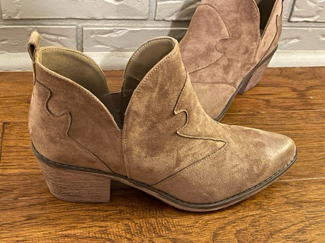 The Carigan Boot (Taupe) - Delta Swanky Girl
