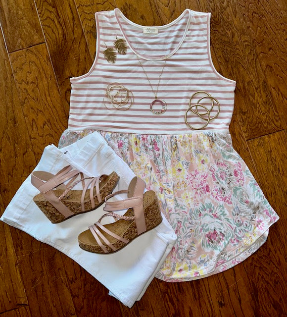 Mandy-B Wedge (Pink)