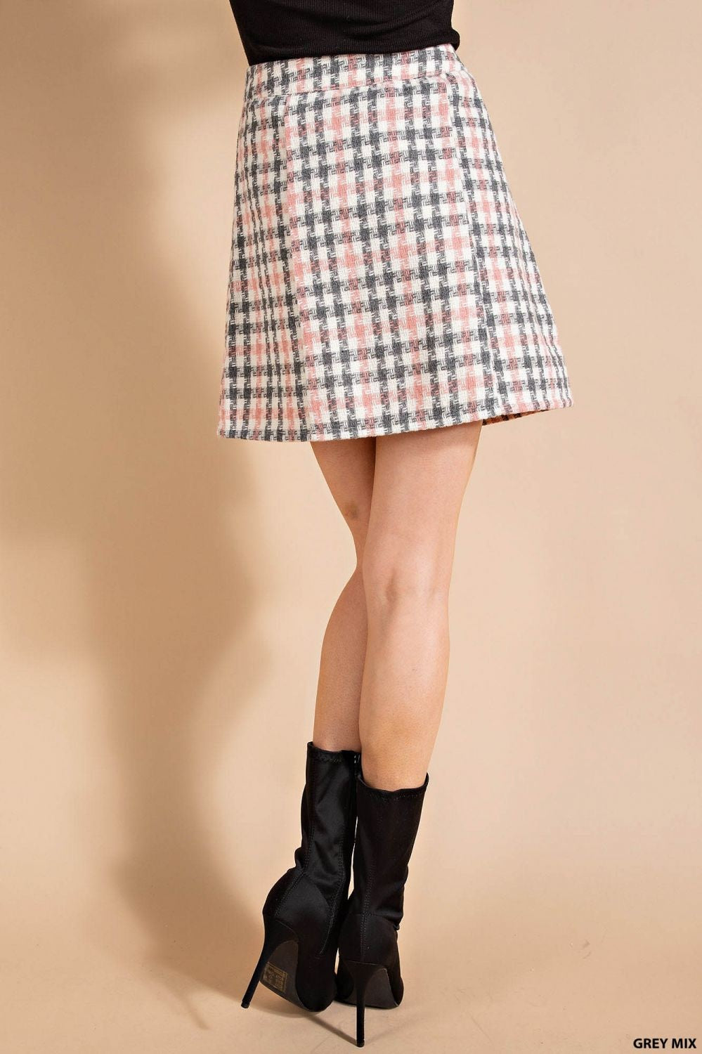 Sandra Tweed Skirt - Delta Swanky Girl
