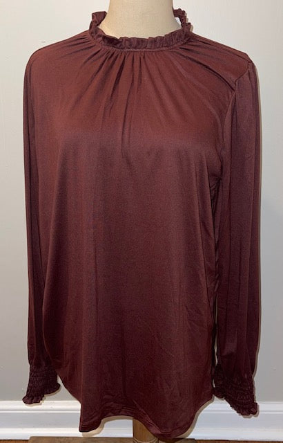 Today and Forever Top (Cherry Brown) - Delta Swanky Girl