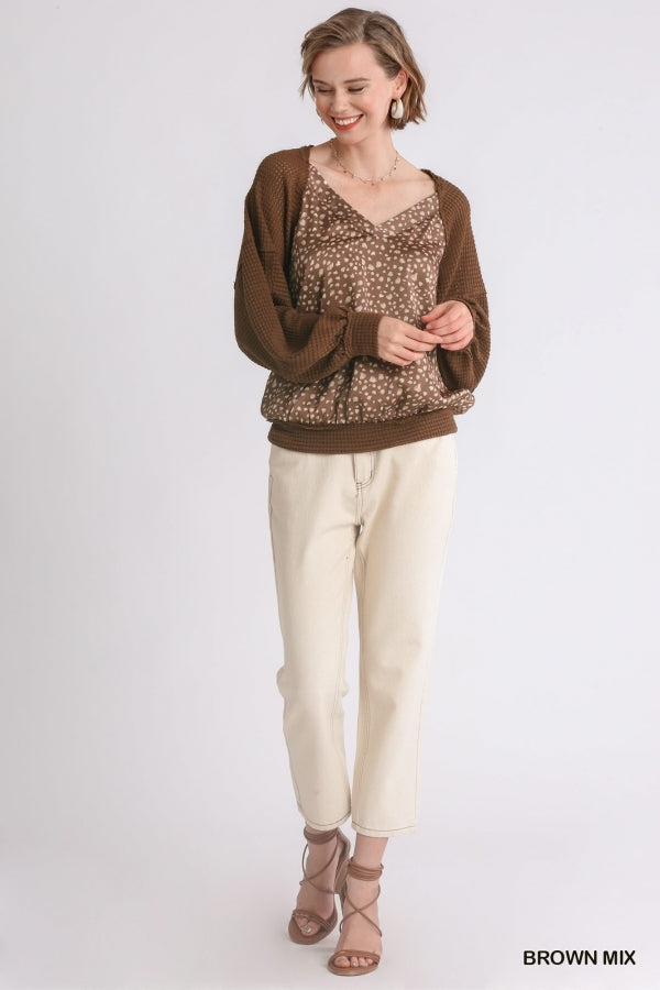 Perfect Beginnings Top (Brown) - Delta Swanky Girl