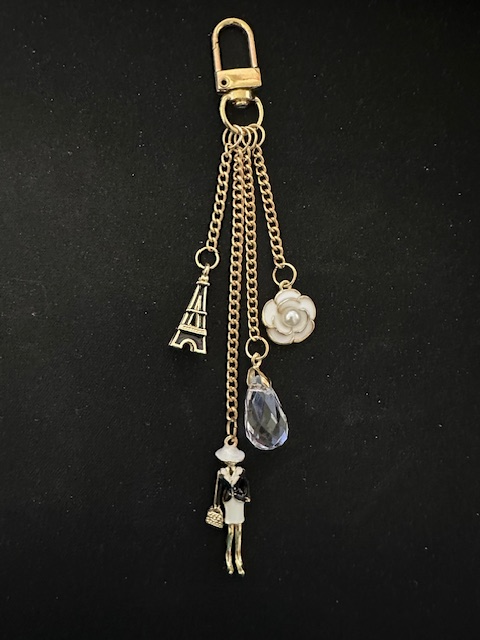 Fashionista Chain Charm Accessory - Black - Delta Swanky Girl